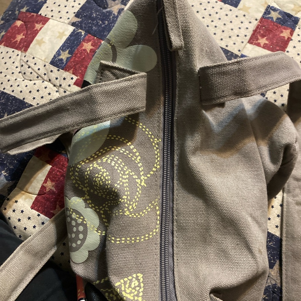 Mickey Mouse bag & sun visor. Bag 14" x 14". Good condition - Picture 3 of 8